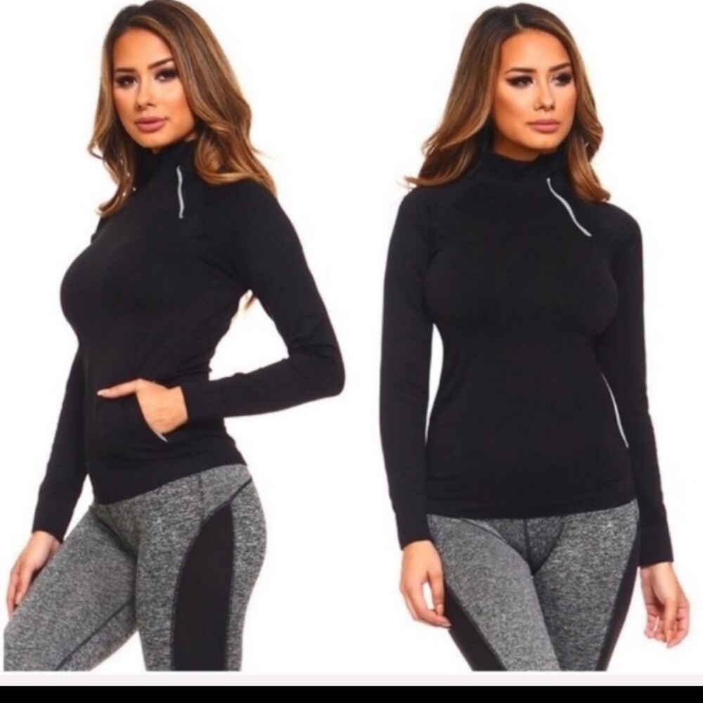 Black Activewear Top
